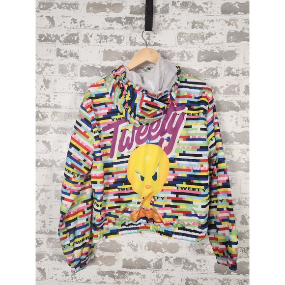 Members Only Jackets & Blazers - Looney Tunes‎ Members Only Tweety Bird Jacket Collaboration Size Large Colorful